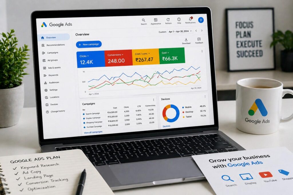 Homepage Google ads
